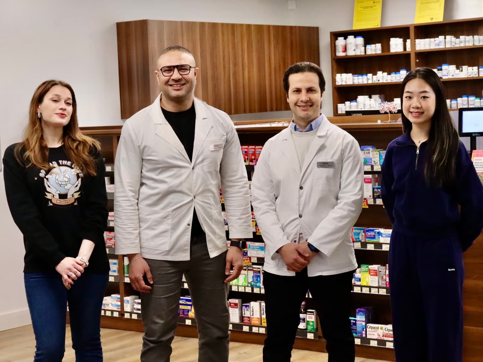 The Escarpment Pharmasave team in the store